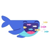 Whale Emoji WhatsApp Sticker #2
