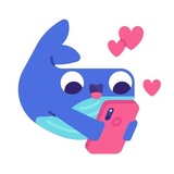 Whale Emoji WhatsApp Sticker #20