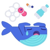 Whale Emoji WhatsApp Sticker #22