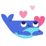 Whale Emoji WhatsApp Sticker #8