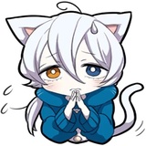 White Kitten WhatsApp Sticker #10