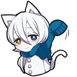 White Kitten WhatsApp Sticker #12