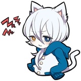 White Kitten WhatsApp Sticker #15