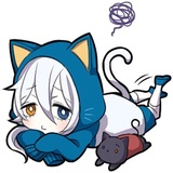 White Kitten WhatsApp Sticker #19