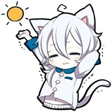 White Kitten WhatsApp Sticker #2