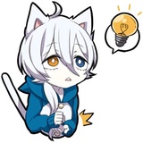 White Kitten WhatsApp Sticker #20