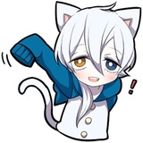 White Kitten WhatsApp Sticker #24