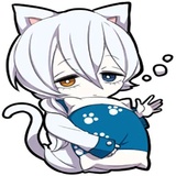 White Kitten WhatsApp Sticker #3