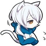 White Kitten WhatsApp Sticker #9