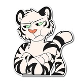 White Tiger WhatsApp Sticker #13