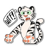 White Tiger WhatsApp Sticker #17