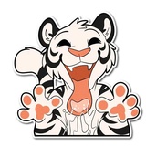 White Tiger WhatsApp Sticker #18