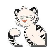 White Tiger WhatsApp Sticker #30