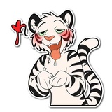 White Tiger WhatsApp Sticker #7