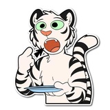 White Tiger WhatsApp Sticker #8