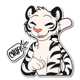 White Tiger WhatsApp Sticker #9