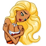 Wild Woman WhatsApp Sticker #18