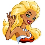 Wild Woman WhatsApp Sticker #20