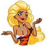 Wild Woman WhatsApp Sticker #22