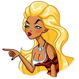 Wild Woman WhatsApp Sticker #24