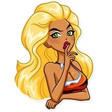 Wild Woman WhatsApp Sticker #26