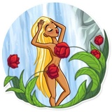 Wild Woman WhatsApp Sticker #27