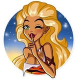 Wild Woman WhatsApp Sticker #29