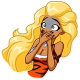 Wild Woman WhatsApp Sticker #4