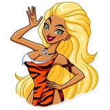 Wild Woman WhatsApp Sticker #5