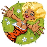 Wild Woman WhatsApp Sticker #6