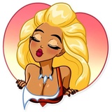 Wild Woman WhatsApp Sticker #8