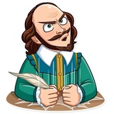 Shakespeare WhatsApp Sticker #19