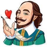 Shakespeare WhatsApp Sticker #2