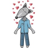 Wolf and Fox WhatsApp Sticker #10