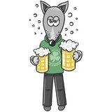 Wolf and Fox WhatsApp Sticker #11