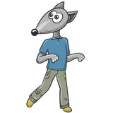 Wolf and Fox WhatsApp Sticker #12