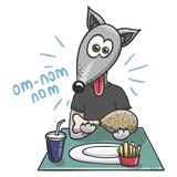 Wolf and Fox WhatsApp Sticker #13