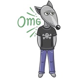 Wolf and Fox WhatsApp Sticker #14