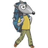 Wolf and Fox WhatsApp Sticker #15