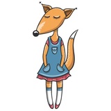 Wolf and Fox WhatsApp Sticker #16