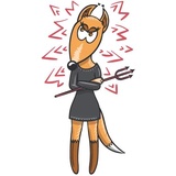 Wolf and Fox WhatsApp Sticker #17