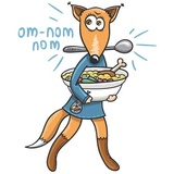 Wolf and Fox WhatsApp Sticker #19