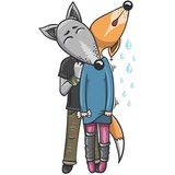 Wolf and Fox WhatsApp Sticker #3