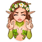 Wood Nymph WhatsApp Sticker #10