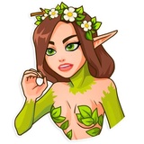 Wood Nymph WhatsApp Sticker #11