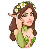 Wood Nymph WhatsApp Sticker #14