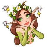 Wood Nymph WhatsApp Sticker #19