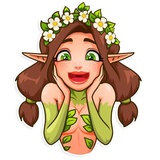 Wood Nymph WhatsApp Sticker #21