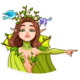 Wood Nymph WhatsApp Sticker #22