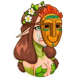 Wood Nymph WhatsApp Sticker #23